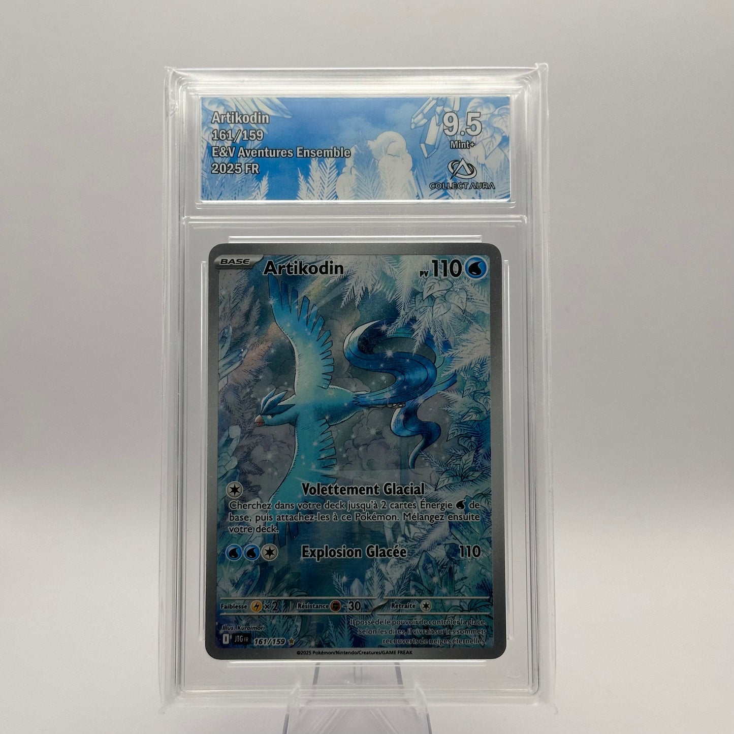KoomaCards Cartes Gradée Artikodin 161 - CollectAura 9.5 - Aventures Ensemble
