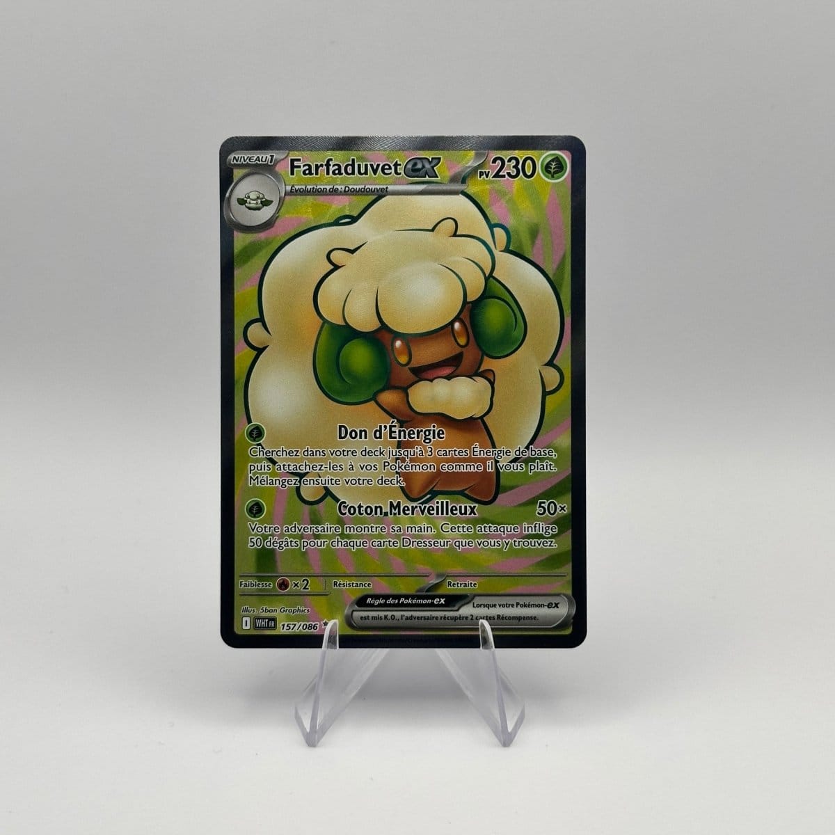 KoomaCards Cartes à l'unité Farfaduvet ex Full-art 157 - Flamme Blanche