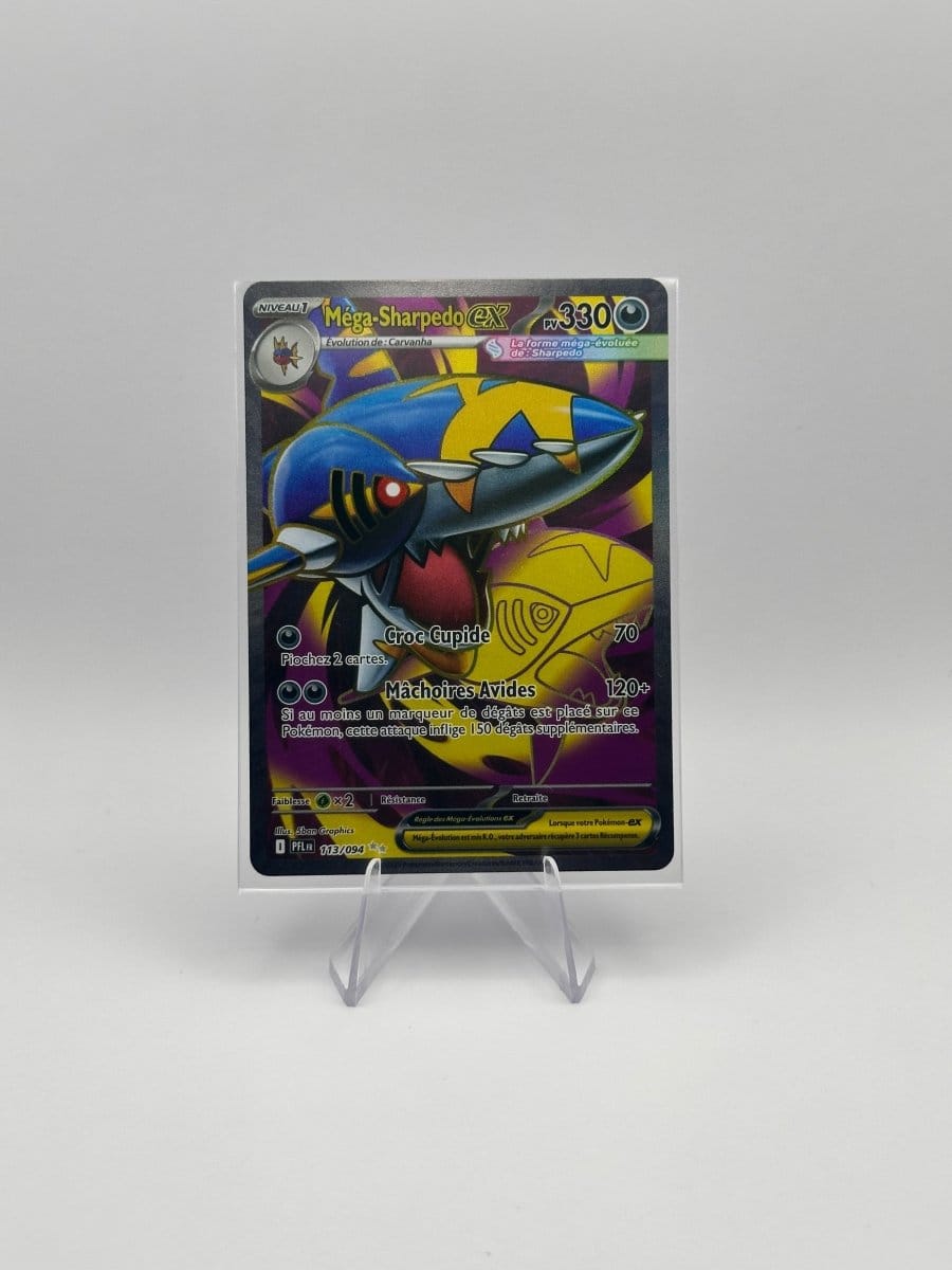 KoomaCards Cartes à l'unité Mega Sharpedo Full-art 113 - Flammes Fantasmagoriques