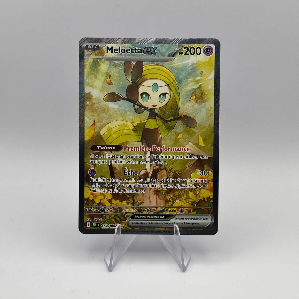 KoomaCards Cartes à l'unité Meloetta ex BLK 167 - Foudre Noire